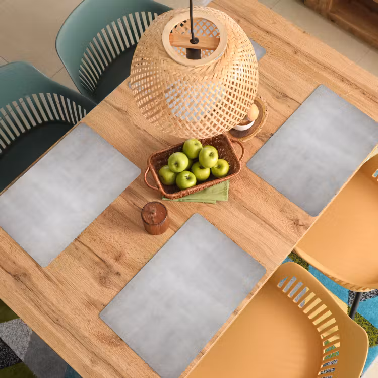 Beton - Grijs - Cement - Industrieel - Structuur Placemat vinyl groot -zzsfeer5_Kitchenyeah-website