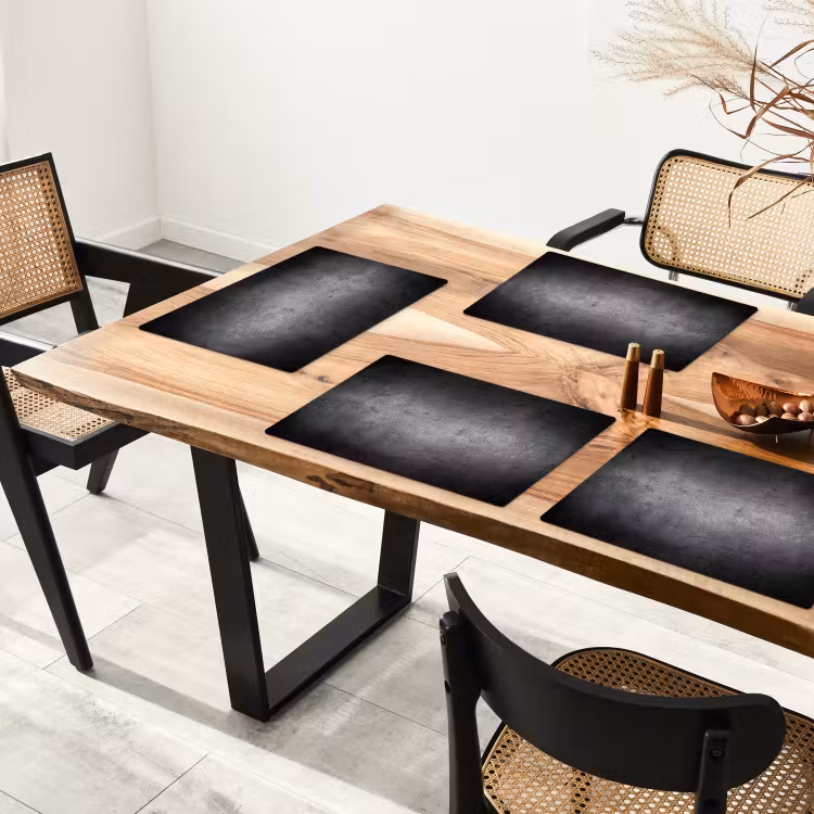 Beton - Grijs - Retro - Cement - Textuur Placemat vinyl groot -zzsfeer4_Kitchenyeah-website