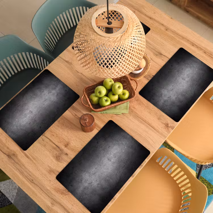 Beton - Grijs - Retro - Cement - Textuur Placemat vinyl groot -zzsfeer5_Kitchenyeah-website