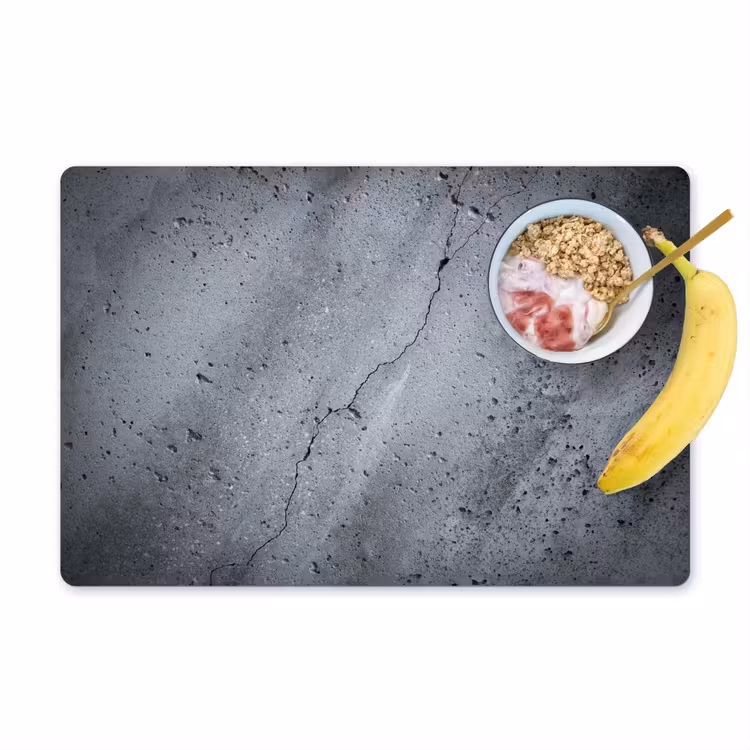 Beton - Grijs - Scheur Placemat vinyl groot -zzzproduct_Kitchenyeah-website