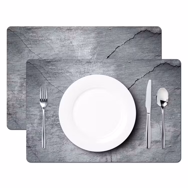 Beton - Grijs - Scheur Placemat vinyl groot -zzsfeer2_Kitchenyeah-website