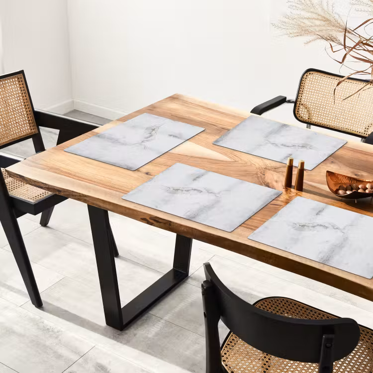 Beton - Grijs - Wit Placemat vinyl groot -zzsfeer4_Kitchenyeah-website