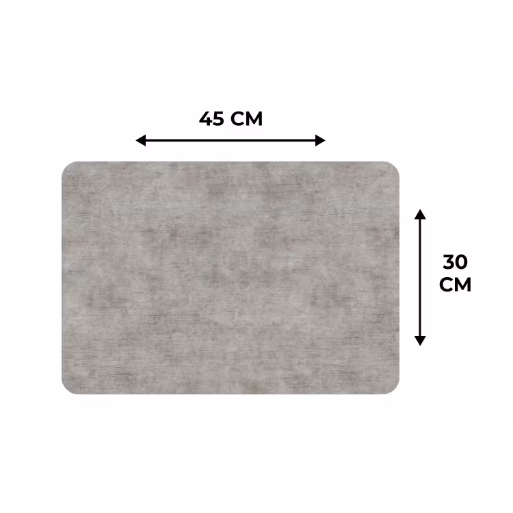 Beton - Oud - Grijs - Patronen Placemat vinyl groot 368 -specs