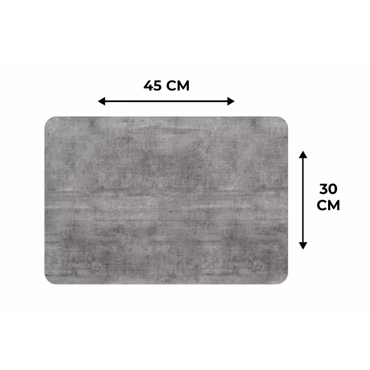 Beton - Patroon - Antiek Placemat vinyl groot 368 -specs