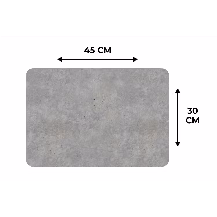 Beton - Patronen - Industrieel Placemat vinyl groot 368 -specs