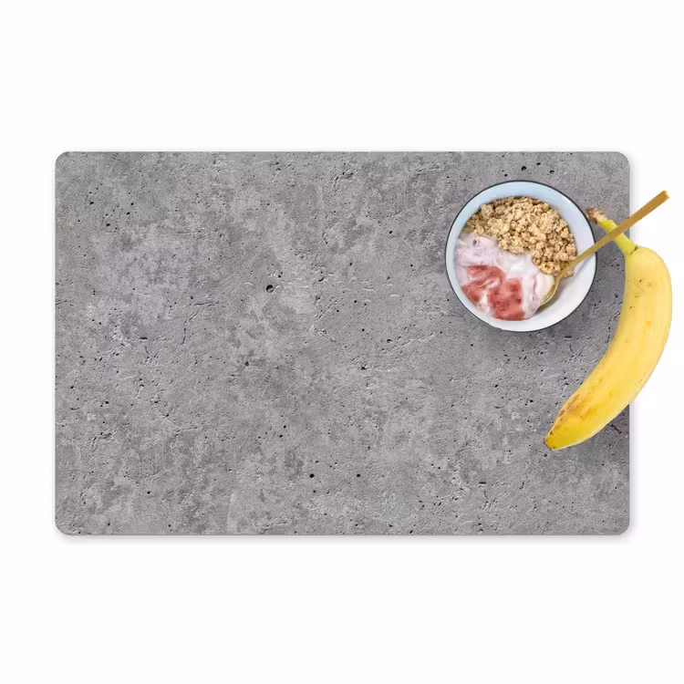 Beton - Leisteen - Grijs - Betonstructuur Placemat vinyl groot -zzzproduct_Kitchenyeah-website