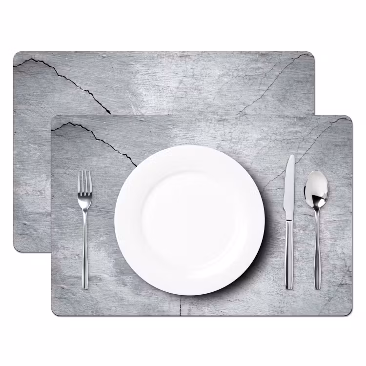 Beton - Scheur - Grijs Placemat vinyl groot -zzsfeer2_Kitchenyeah-website