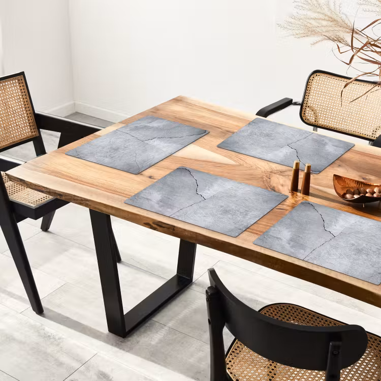 Beton - Scheur - Grijs Placemat vinyl groot -zzsfeer4_Kitchenyeah-website