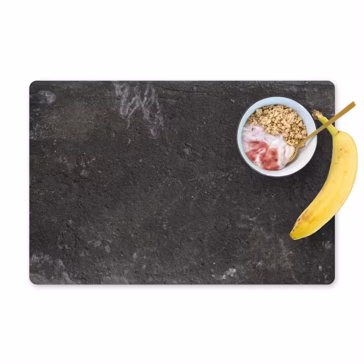 Beton - Muur - Zwart - Vintage - Industrieel Placemat vinyl groot -zzzproduct_Kitchenyeah-website