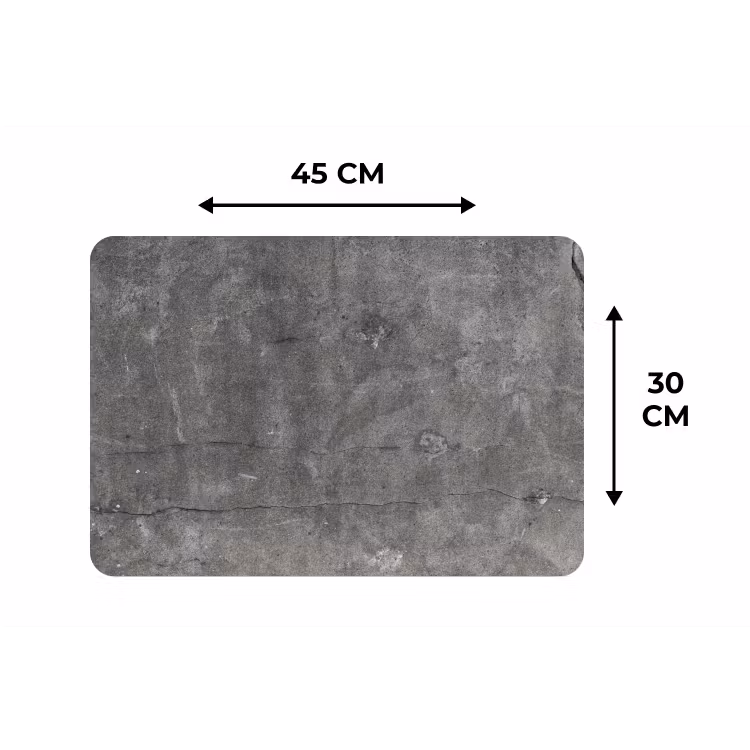 Beton - Muur - Cement Placemat vinyl groot -specs