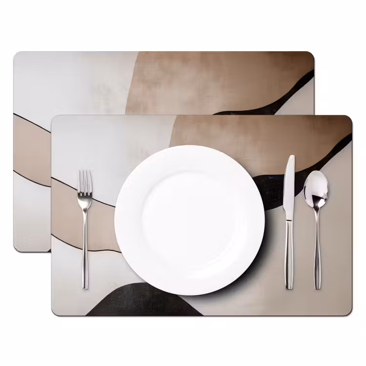 Contourlijnen - Abstracte landschap Placemat vinyl groot -zzsfeer2_Kitchenyeah-website