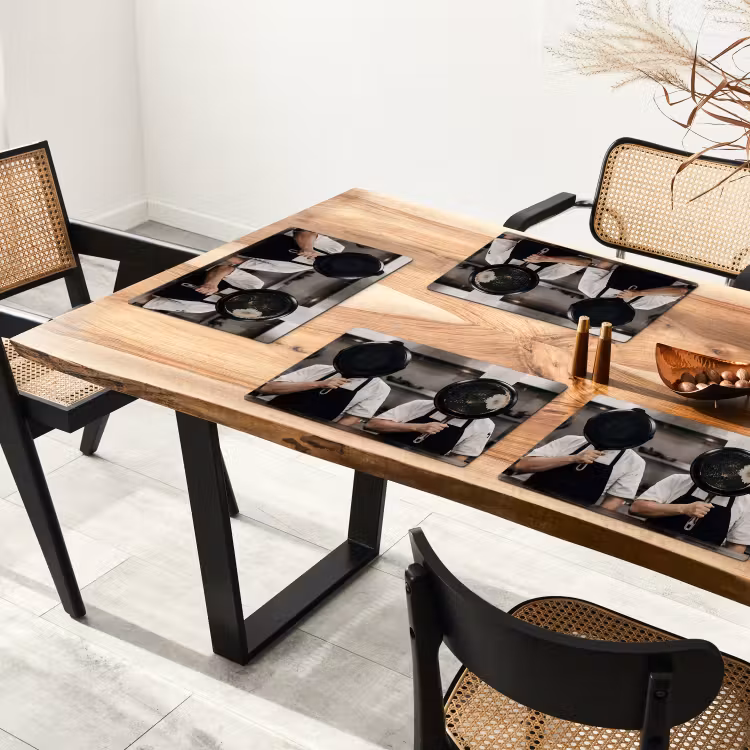 Koks - Koekenpannen - Keuken Placemat vinyl groot -zzsfeer4_Kitchenyeah-website