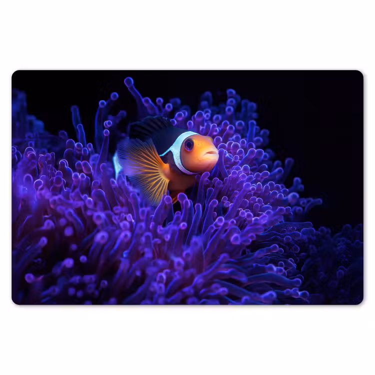 Koraal - Vis - Oranje - Zee Placemat vinyl groot -zzsfeer1_Kitchenyeah-website