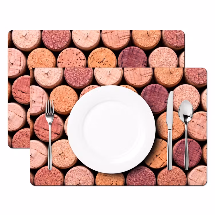 Kurk - Patroon - Abstract - Modern - Rood Placemat vinyl groot -zzsfeer2_Kitchenyeah-website