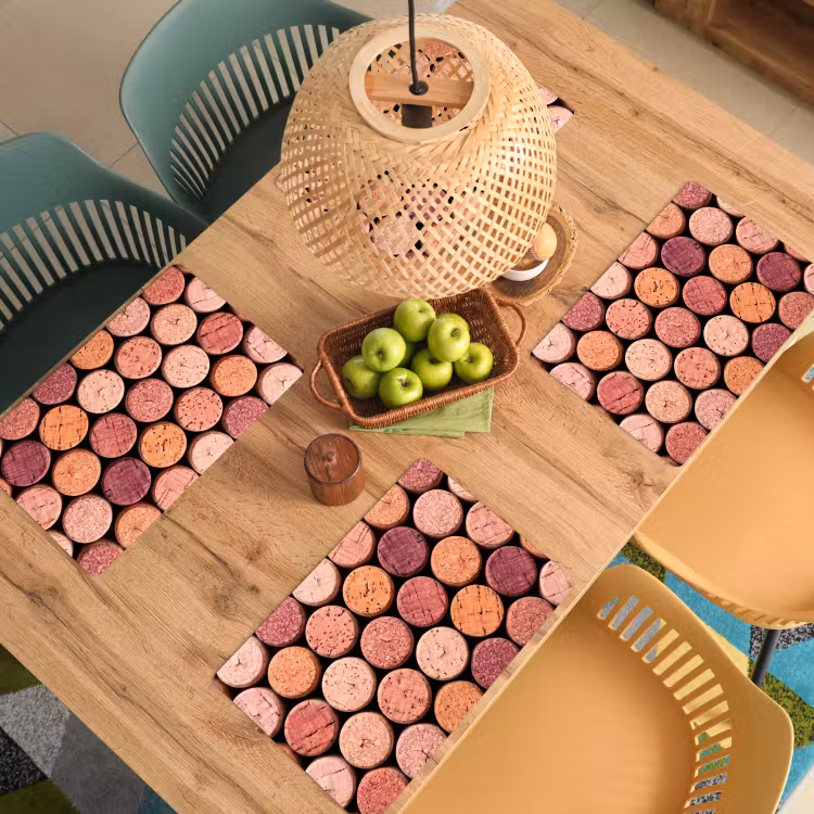 Kurk - Patroon - Abstract - Modern - Rood Placemat vinyl groot -zzsfeer5_Kitchenyeah-website