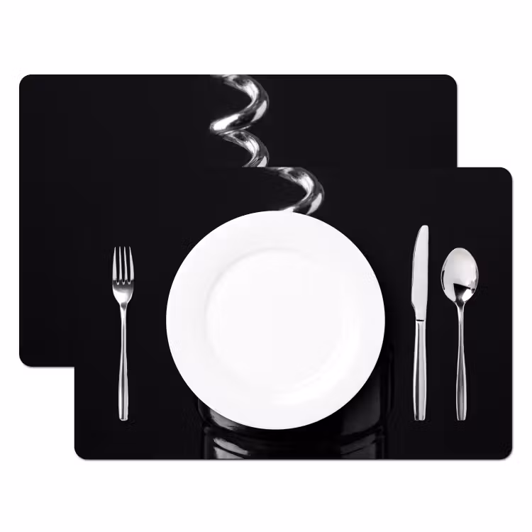Kurkentrekker - Wijn - Zwart - Wit Placemat vinyl groot -zzsfeer2_Kitchenyeah-website