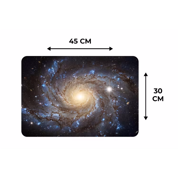 Kosmos - Sterrenstelsel - Donker Placemat vinyl groot -specs