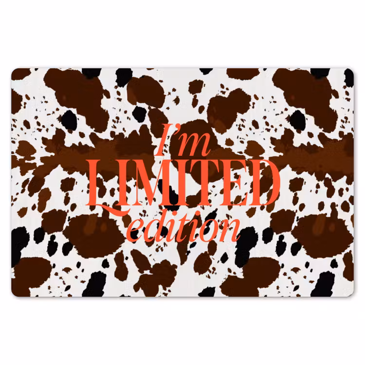 Koeienprint - Limited edition - Rood Placemat vinyl groot -zzsfeer1_Kitchenyeah-website