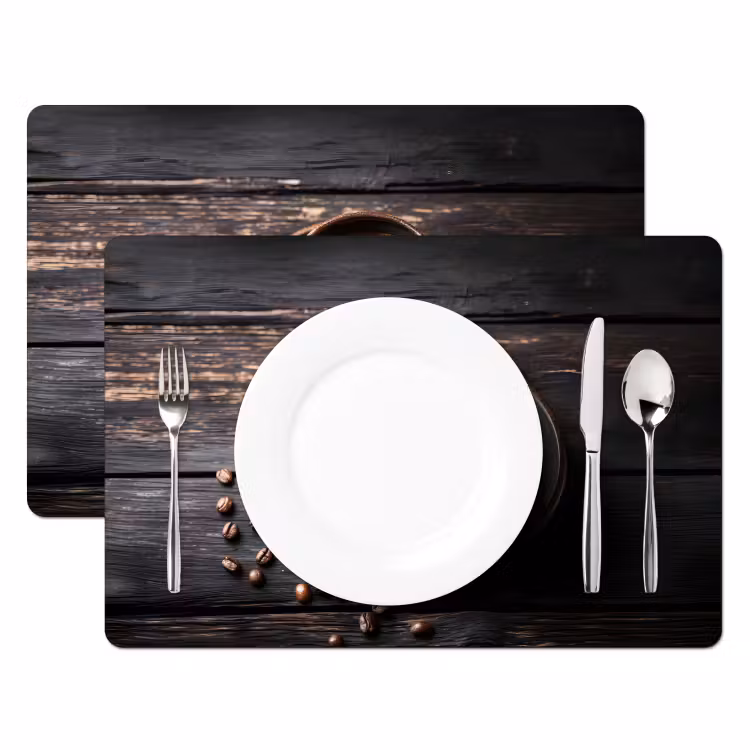 Kop - Koffie - Hout - Bonen Placemat vinyl groot -zzsfeer2_Kitchenyeah-website