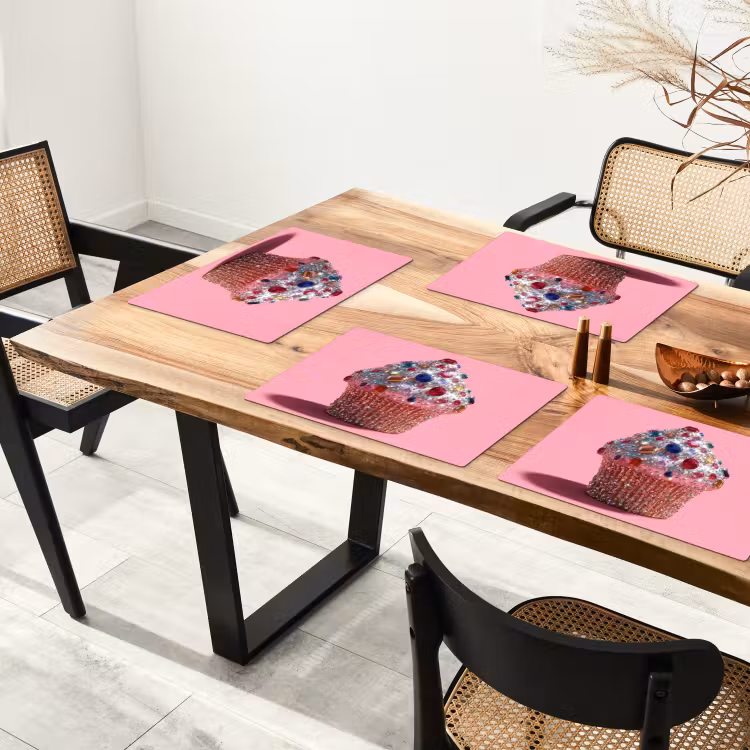 Cupcake - Kleurrijk - Edelstenen Placemat vinyl groot -zzsfeer4_Kitchenyeah-website