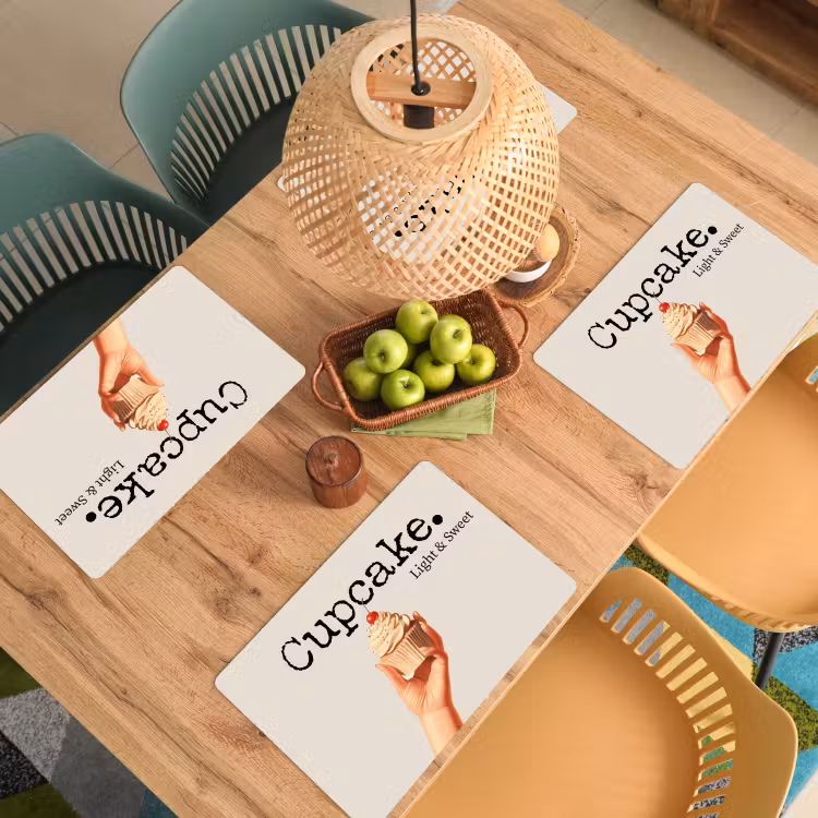 Cupcake - Zoet - Kers Placemat vinyl groot -zzsfeer5_Kitchenyeah-website