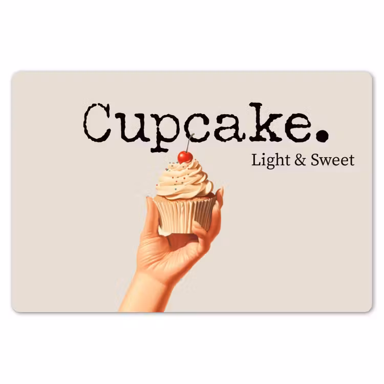 Cupcake - Zoet - Kers Placemat vinyl groot -zzsfeer1_Kitchenyeah-website