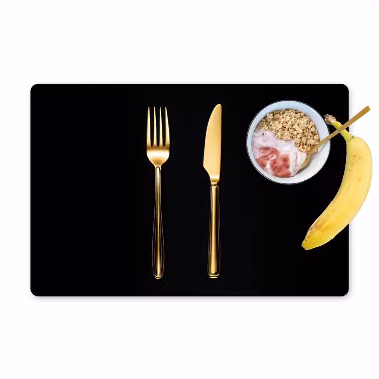 Bestek - Goud - Mes - Vork Placemat vinyl groot -zzzproduct_Kitchenyeah-website