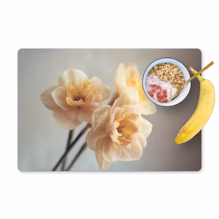 Narcissen - Geel - Bloemblaadjes Placemat vinyl groot -zzzproduct_Kitchenyeah-website