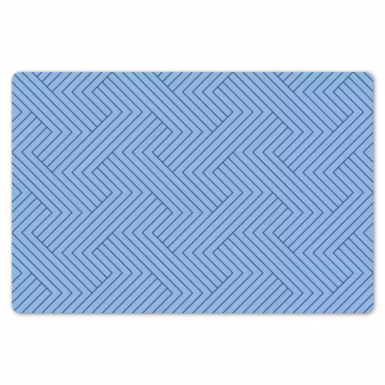 Donkerblauw - Patroon - Lijnen Placemat vinyl groot 368 -zzsfeer1_Kitchenyeah-website