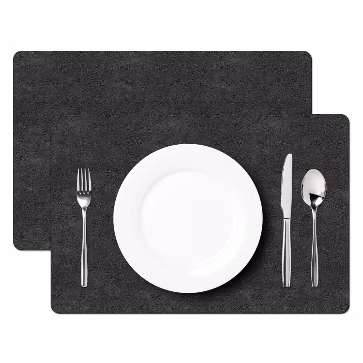 Donkergrijs - Asfaltstructuur - Ruw Placemat vinyl groot 368 -zzsfeer2_Kitchenyeah-website