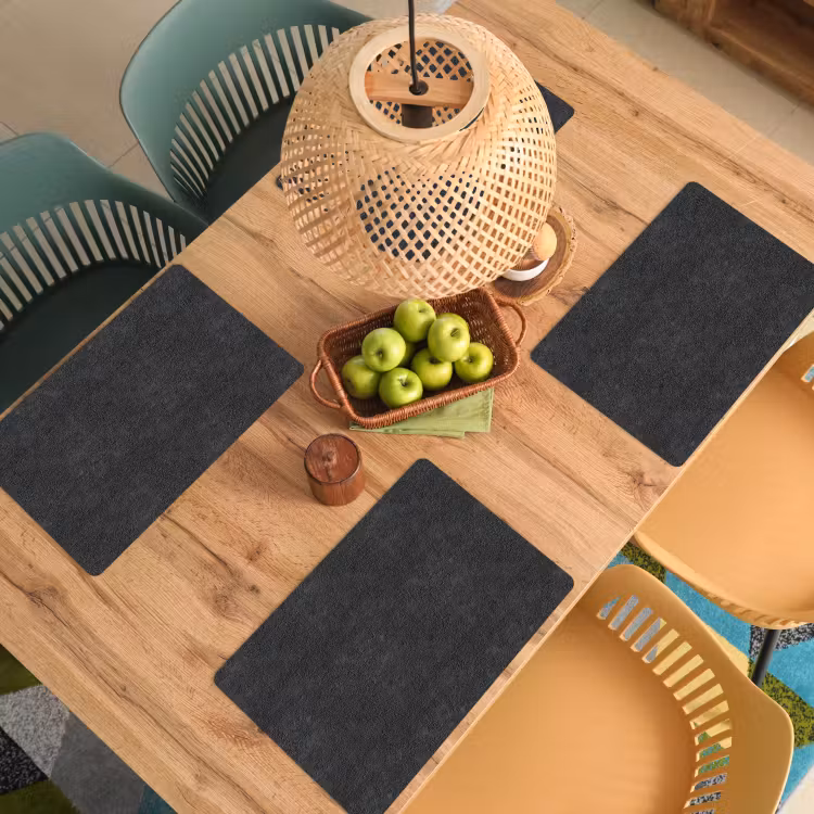 Donkergrijs - Asfaltstructuur - Ruw Placemat vinyl groot 368 -zzsfeer5_Kitchenyeah-website