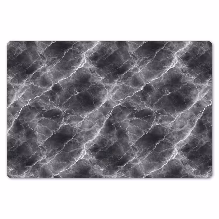 Donkergrijs - Bliksem - Marmer Placemat vinyl groot 368 -zzsfeer1_Kitchenyeah-website