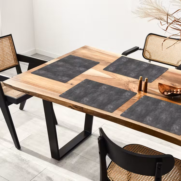 Donkergrijs - Ruw - Beton Placemat vinyl groot 368 -zzsfeer4_Kitchenyeah-website