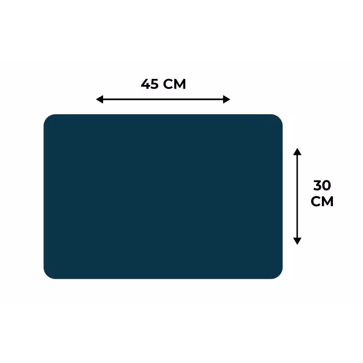 Dark - Indigo - Blauw Placemat vinyl groot 368 -specs