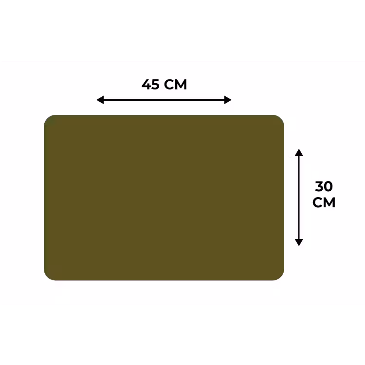 Dark - Olive - Groen Placemat vinyl groot 368 -specs