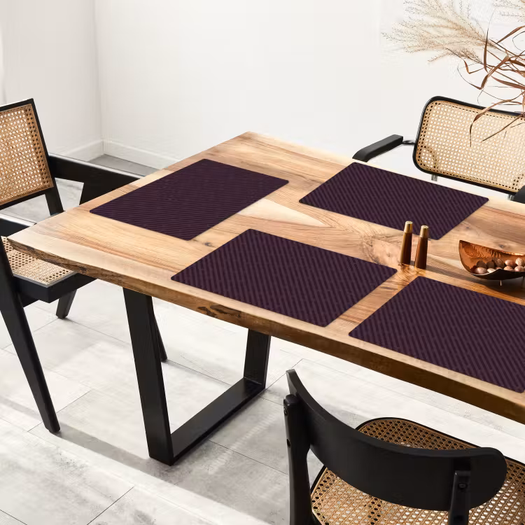 Donker - Paars - Patroon - Strepen Placemat vinyl groot 368 -zzsfeer4_Kitchenyeah-website
