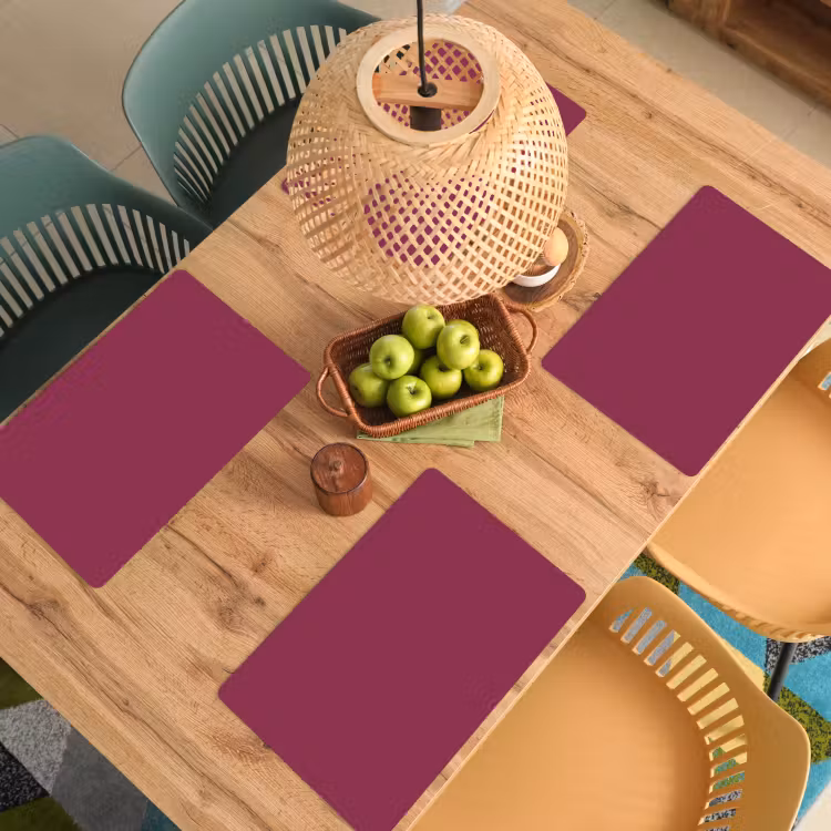 Deep - Rasberry - Rood Placemat vinyl groot 368 -zzsfeer5_Kitchenyeah-website