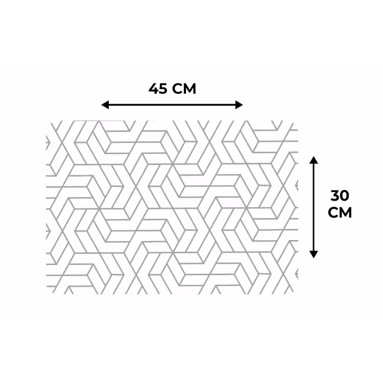 Design - Geometrie - Patroon Placemat vinyl groot 368 -specs