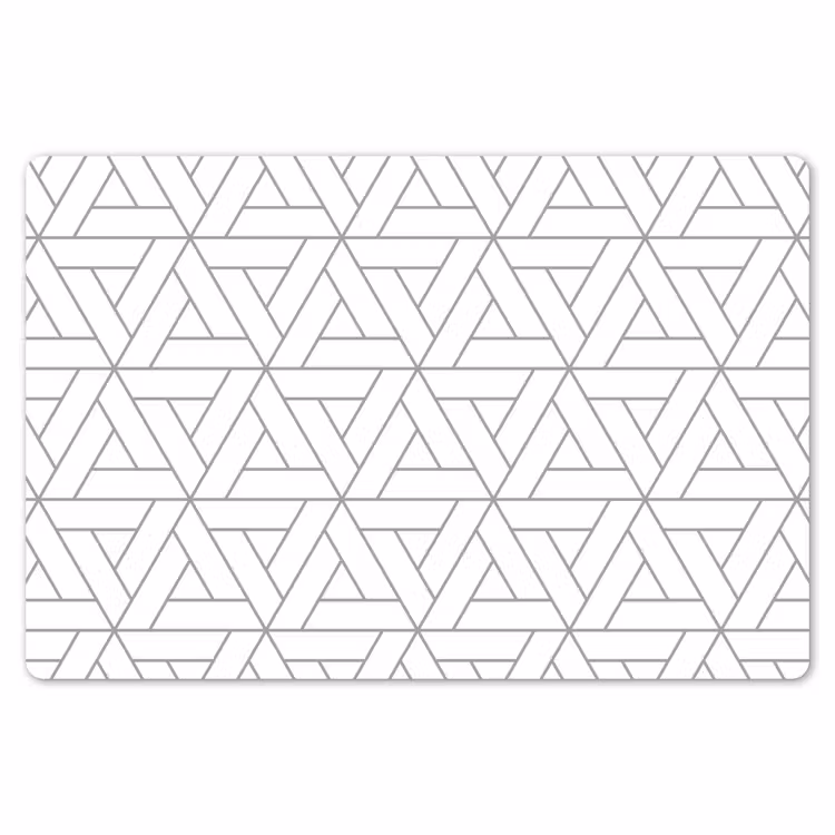 Design - Lijn - Patroon - Zwart - Wit Placemat vinyl groot 368 -zzsfeer1_Kitchenyeah-website