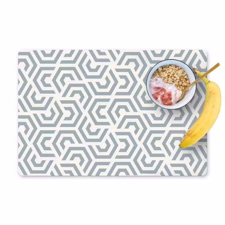 Design - Lijn - Patroon - Groen Placemat vinyl groot 368 -zzzproduct_Kitchenyeah-website
