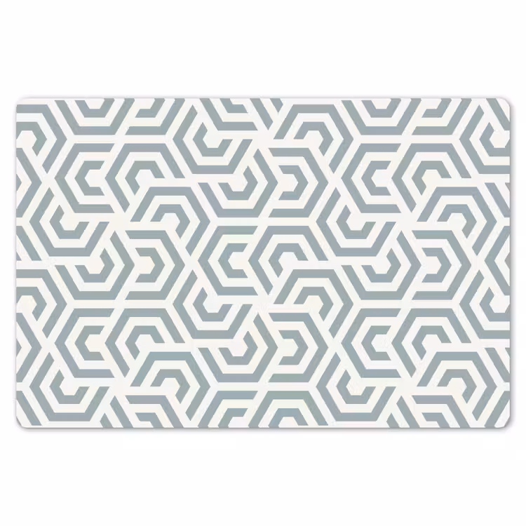 Design - Lijn - Patroon - Groen Placemat vinyl groot 368 -zzsfeer1_Kitchenyeah-website