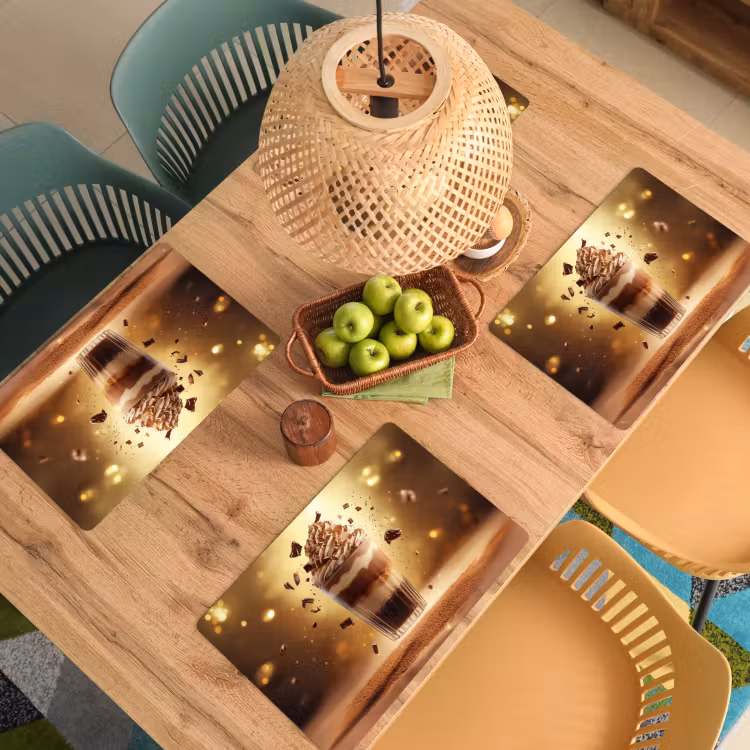 Dessert - Chocolade - Zoet - Eten Placemat vinyl groot -zzsfeer5_Kitchenyeah-website