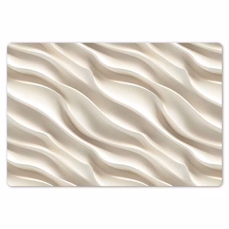Diagonaal - Golven - Crème Placemat vinyl groot 368 -zzsfeer1_Kitchenyeah-website