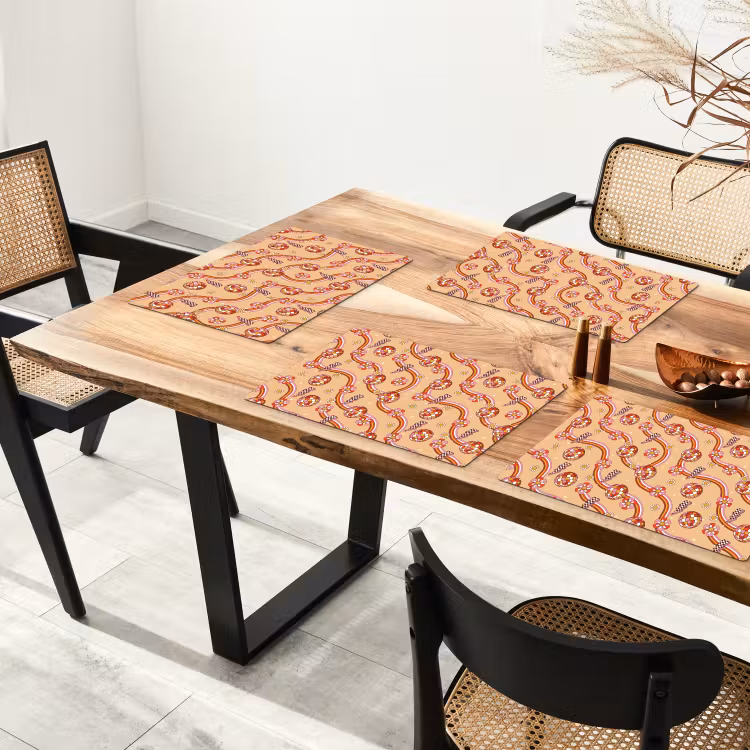 Disco - Patroon - Lijnen Placemat vinyl groot 368 -zzsfeer4_Kitchenyeah-website