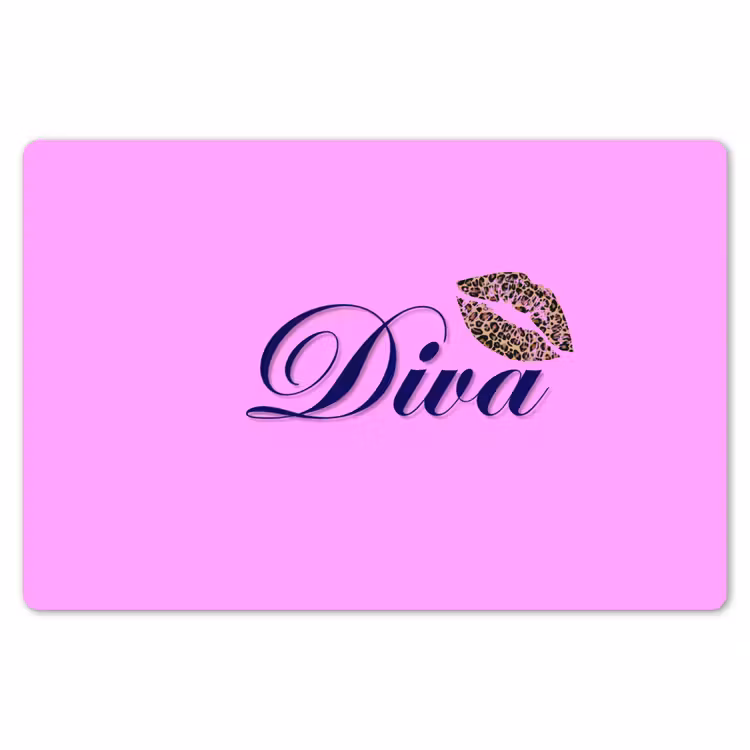 Diva - Lip - Panterprint - Roze Placemat vinyl groot -zzsfeer1_Kitchenyeah-website