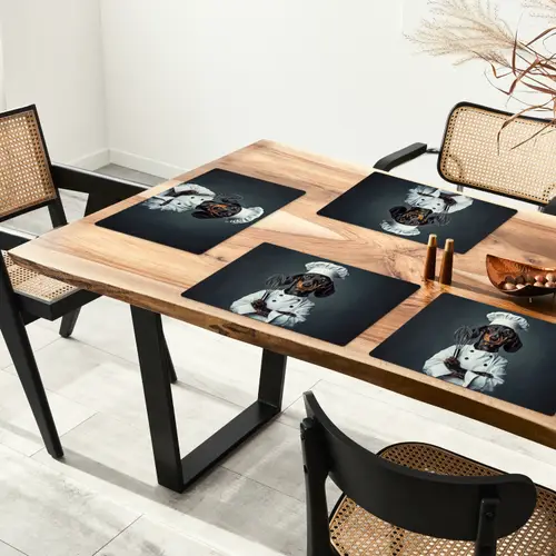 Hond - Garde - Kok Placemat vinyl groot -zzsfeer4_Kitchenyeah-website