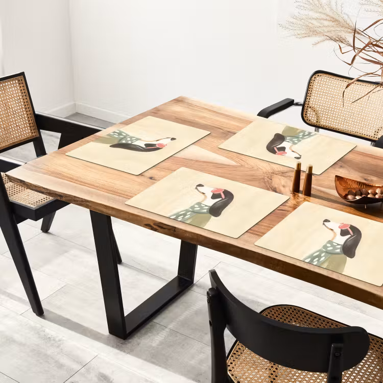Hond - Zonnebril - Sjaal Placemat vinyl groot -zzsfeer4_Kitchenyeah-website
