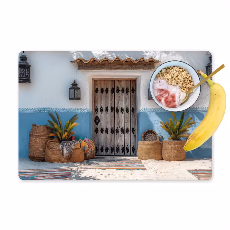 Deur - Manden - Planten Placemat vinyl groot -zzzproduct_Kitchenyeah-website