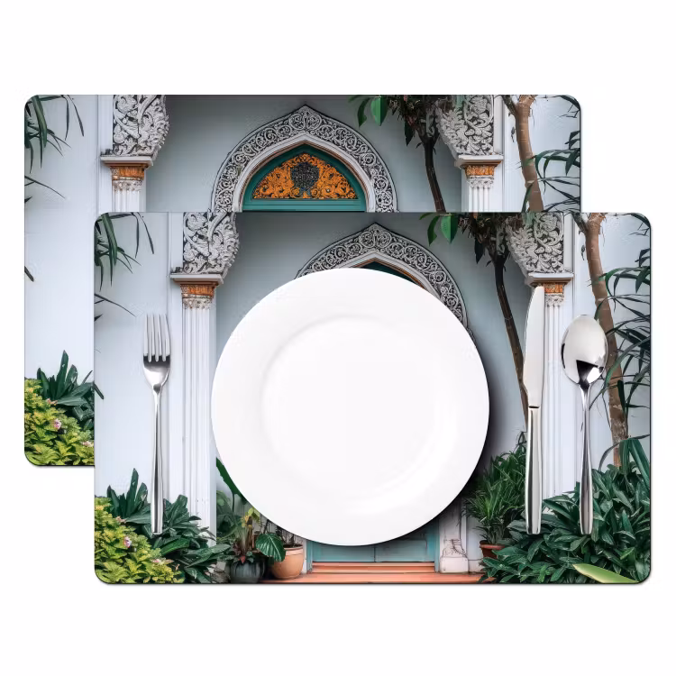 Deur - Patronen - Planten Placemat vinyl groot -zzsfeer2_Kitchenyeah-website