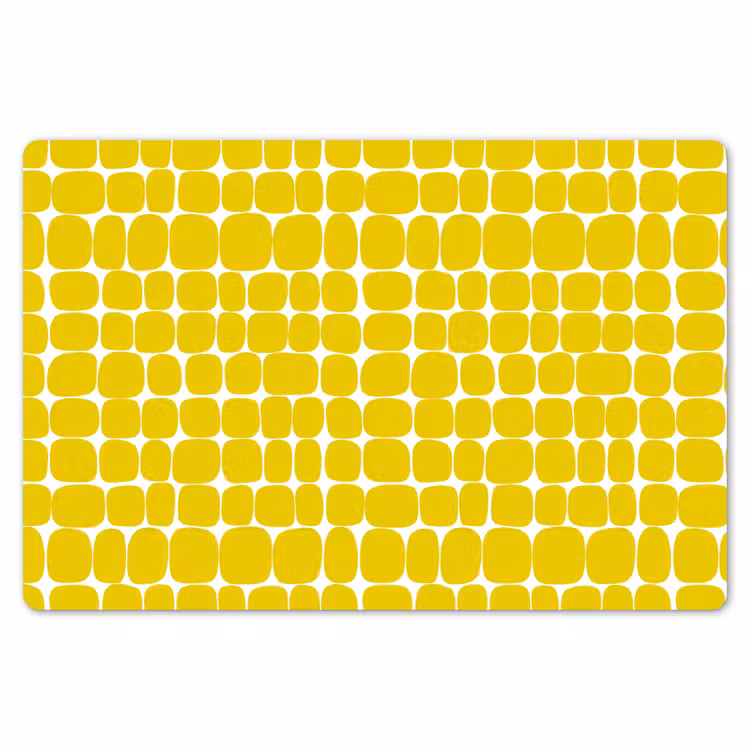 Stippen - Modern - Geel Placemat vinyl groot 368 -zzsfeer1_Kitchenyeah-website